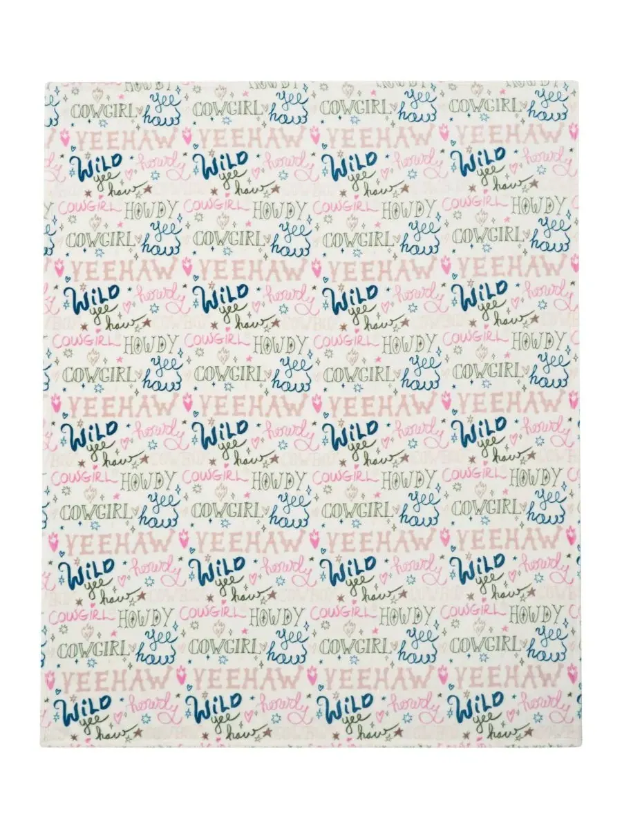 Элегантный плюшевый плед, 127 x 152 см Jessica Simpson, Howdy Cowgal — изображение 2 из 5