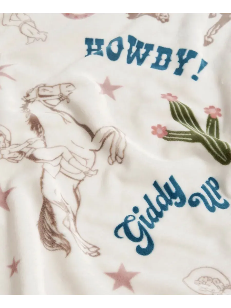 Элегантный плюшевый плед, 127 x 152 см Jessica Simpson, Giddy Up Cowgirl — изображение 4 из 5