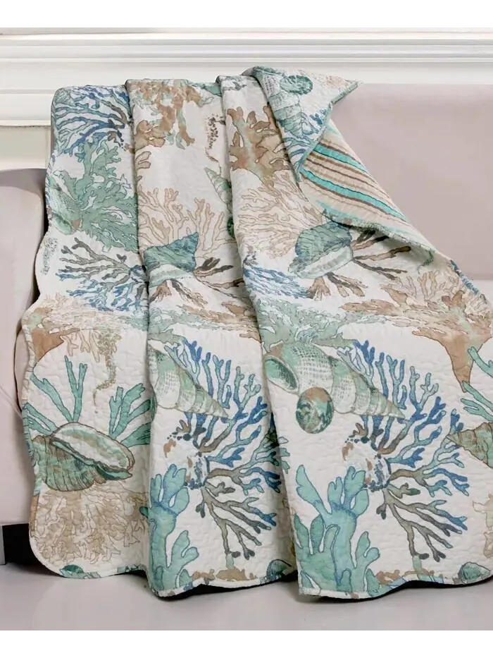 Нефритовый плед Атлантиды — 50 x 60 дюймов Greenland Home Fashions