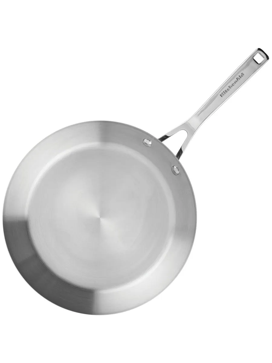 Набор посуды KitchenAid 3-Ply Base Stainless Steel, 11 предметов, глянцевая сталь — изображение 9 из 9