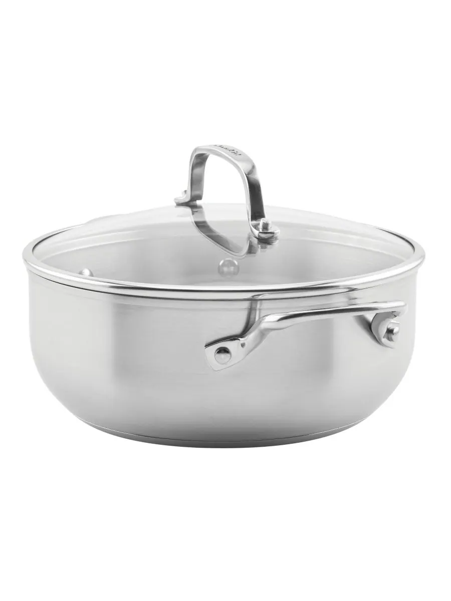 Кастрюля KitchenAid 3-Ply Base Stainless Steel Induction Casserole, 3,8 л — изображение 3 из 10