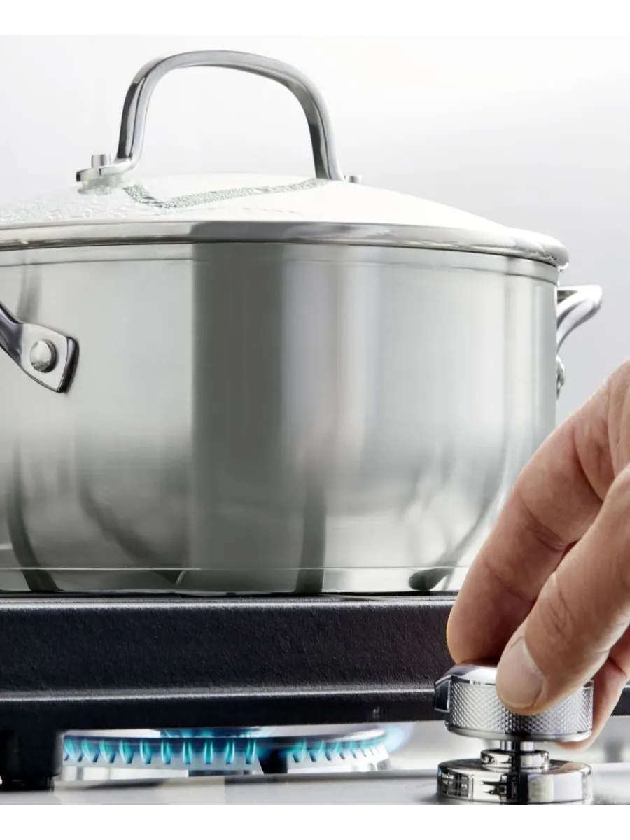 Кастрюля KitchenAid 3-Ply Base Stainless Steel Induction Casserole, 3,8 л — изображение 7 из 10