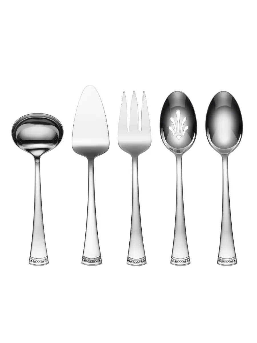 Набор посуды Portola из 5 предметов из нержавеющей стали 18/10 Lenox, цвет metallic and no color