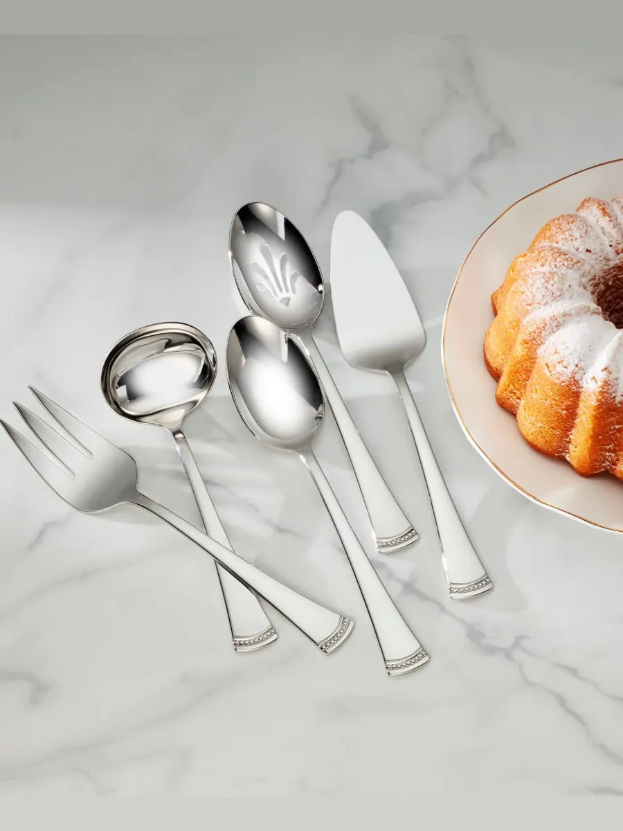 Набор посуды Portola из 5 предметов из нержавеющей стали 18/10 Lenox, цвет metallic and no color — изображение 2 из 3