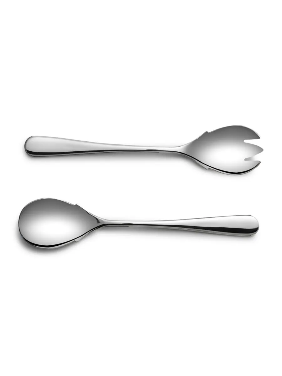 Набор из 2 предметов: сервировочная вилка и ложка Year & Day, цвет polished steel