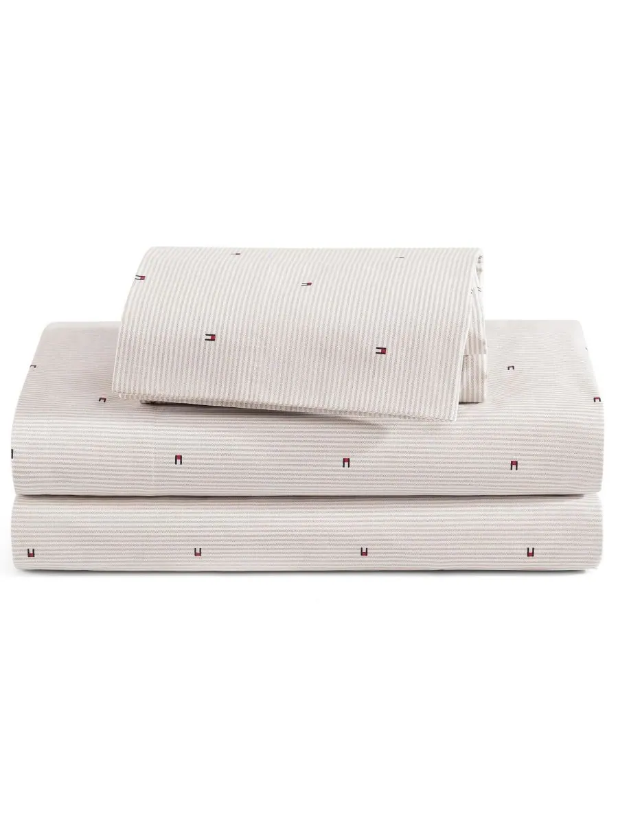 Tommy Hilfiger комплект постельного белья Ithaca Flag Stripe из хлопкового перкаля размер Twin XL