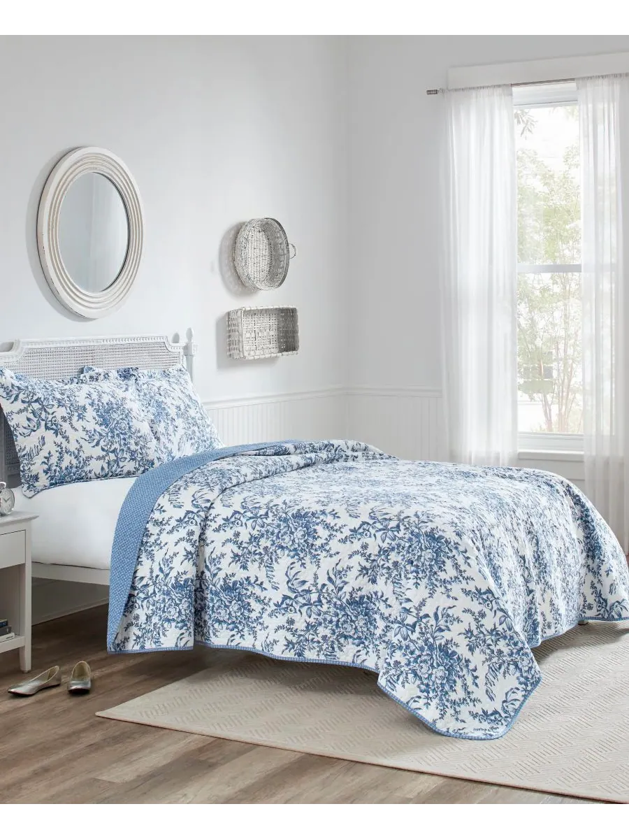Комплект постельного белья bedford cotton, 3 предмета, двусторонний, размер king. Laura Ashley