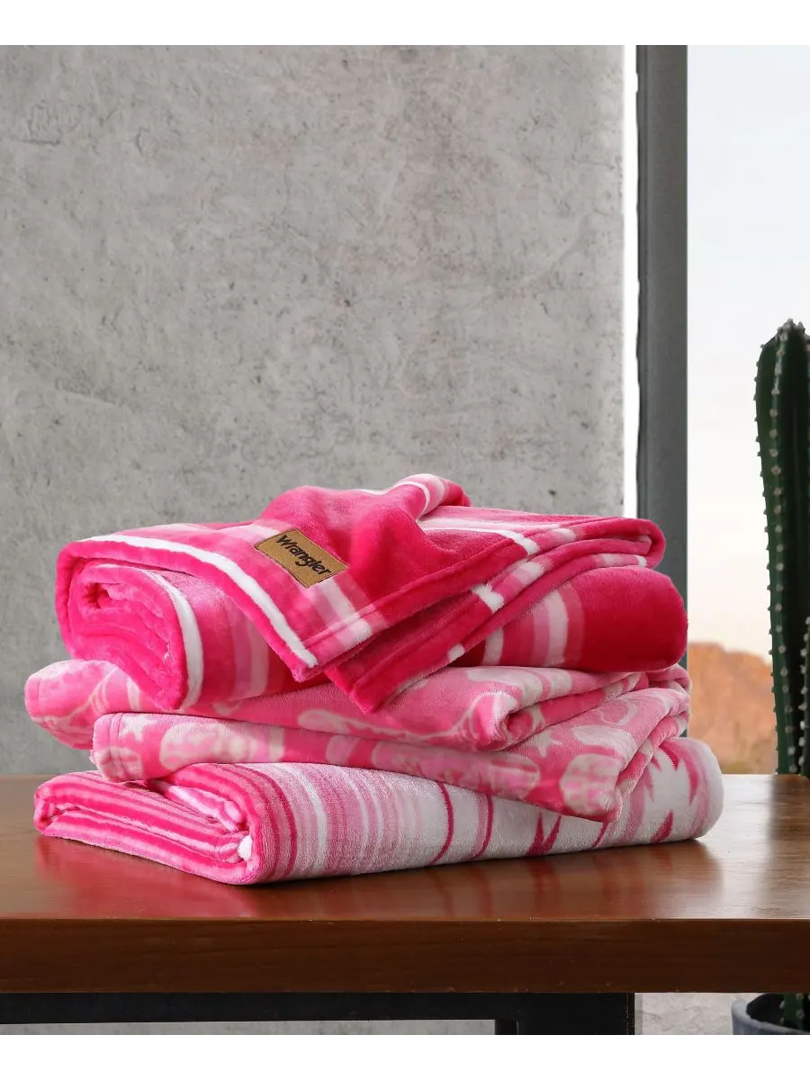Ультрамягкий плюшевый флисовый плед, 50 x 60 дюймов Wrangler, Saddle Stripe — изображение 4 из 7