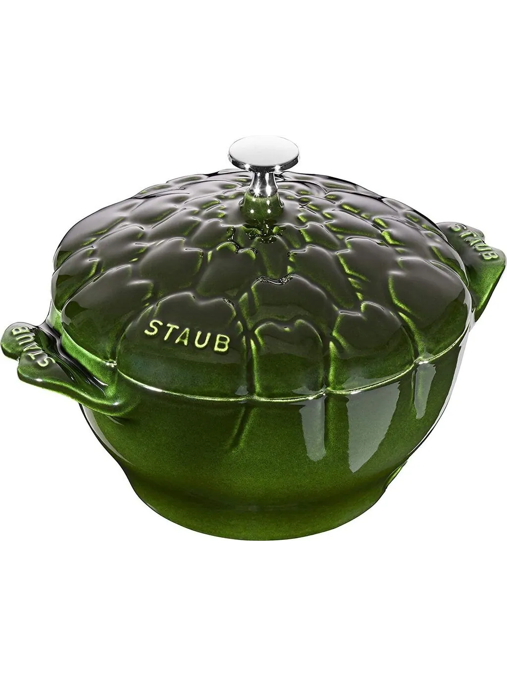 Фигурная кокотница Staub Artichoke Dutch Oven «Артишок», 22 см, 3.0 л, зеленый базилик