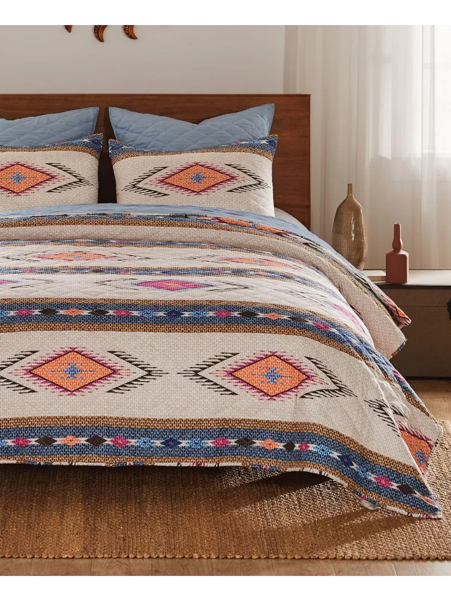 Комплект постельного белья Cheyenne Boho Spirit из 3 предметов, размер King Greenland Home — изображение 5 из 5