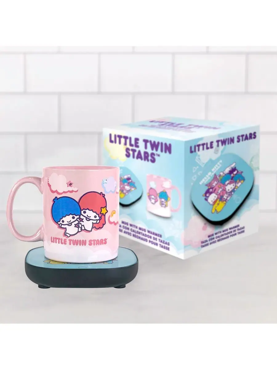 Подогреватель для кружки с кружкой Little Twin Stars Uncanny Brands — изображение 2 из 6