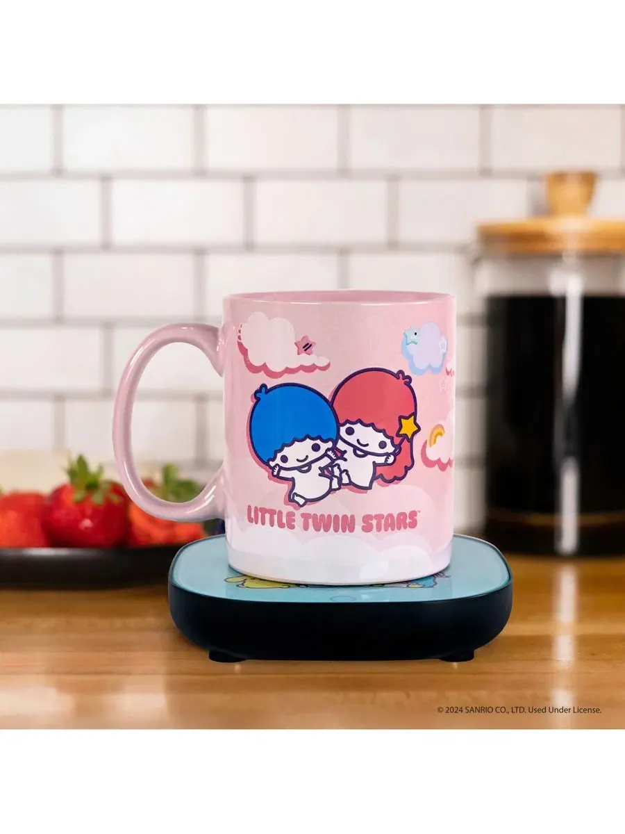 Подогреватель для кружки с кружкой Little Twin Stars Uncanny Brands — изображение 5 из 6