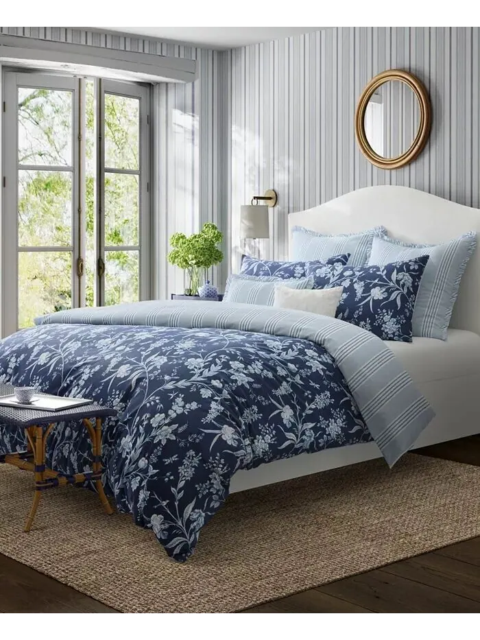 Наборы двусторонних пододеяльников из хлопка с вуалем Branch Toile Laura Ashley — изображение 2 из 14