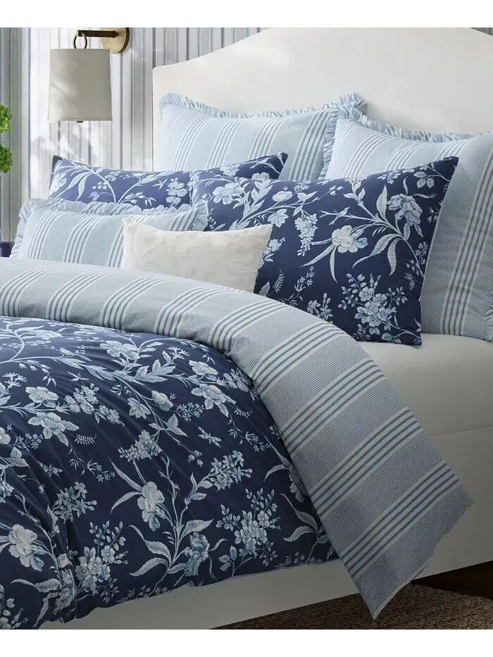 Наборы двусторонних пододеяльников из хлопка с вуалем Branch Toile Laura Ashley — изображение 4 из 14