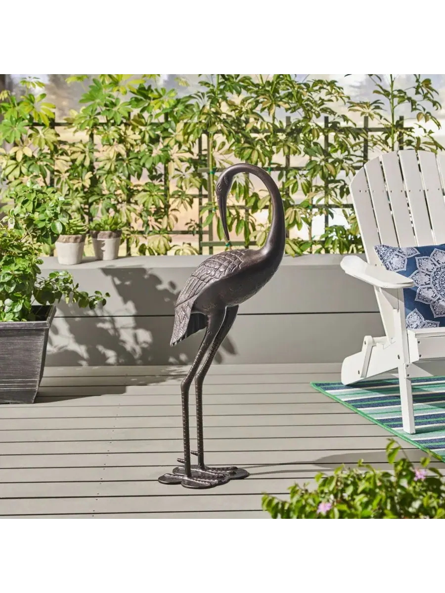 Садовая фигурка птицы, металл, античный бронзовый Streamdale Furniture, Antique Bronze — изображение 4 из 9