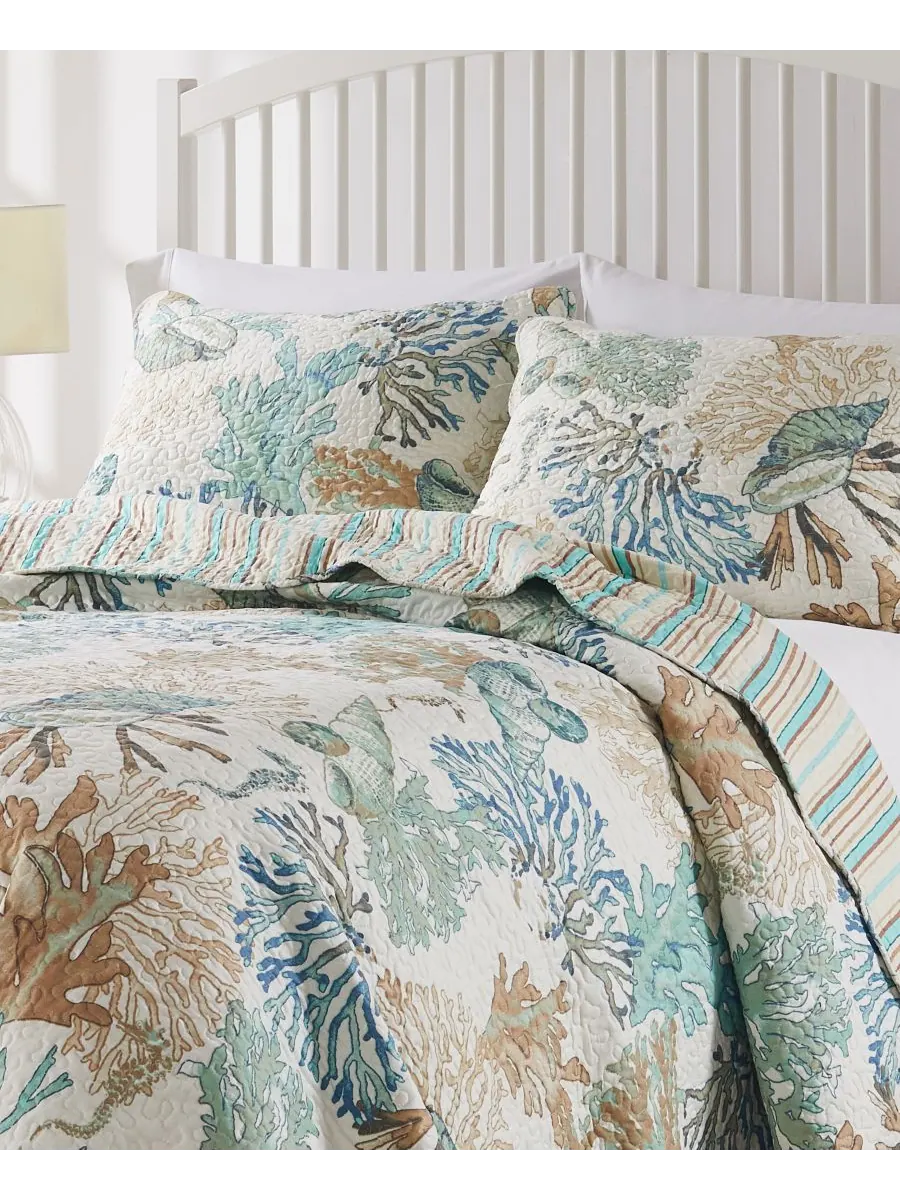 Комплект постельного белья Atlantis Jade из 3 предметов, размер King Greenland Home Fashions, цвет — изображение 4 из 4