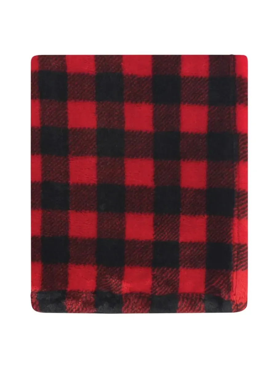 Набор из двух роскошных плюшевых пледов для мальчиков Hudson Baby — изображение 2 из 3