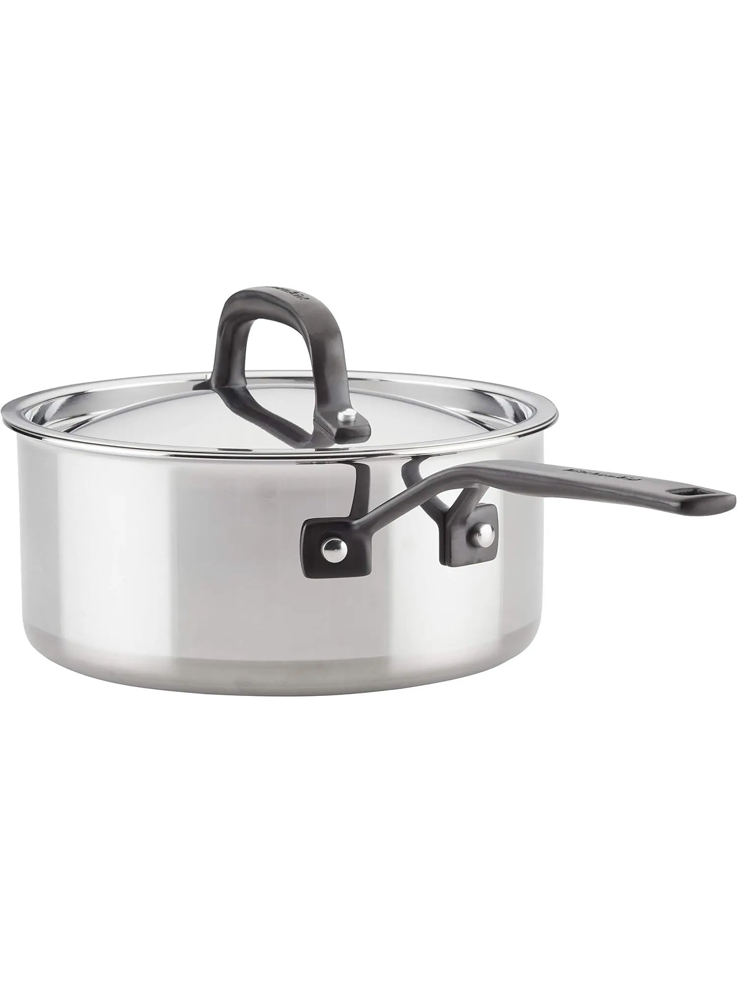 Набор посуды KitchenAid 5-Ply Clad Stainless Steel, 10 предметов, глянцевая сталь — изображение 7 из 13