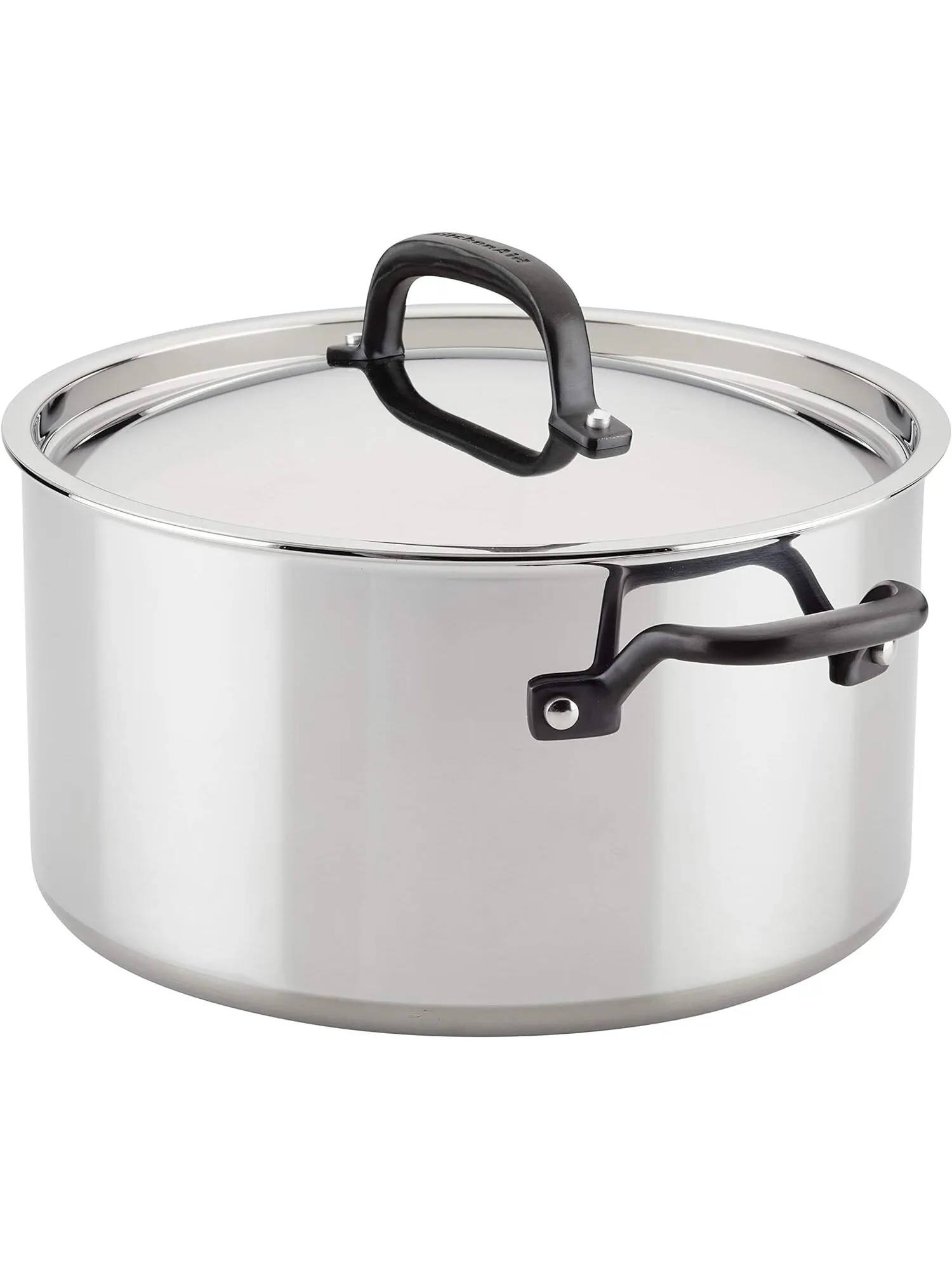 Набор посуды KitchenAid 5-Ply Clad Stainless Steel, 10 предметов, глянцевая сталь — изображение 10 из 13