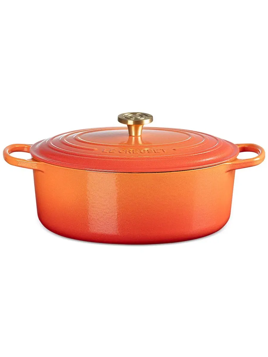 Кастрюля-утятница из эмалированного чугуна Flamme Dorée 6,75 л Le Creuset, Flamme Dor