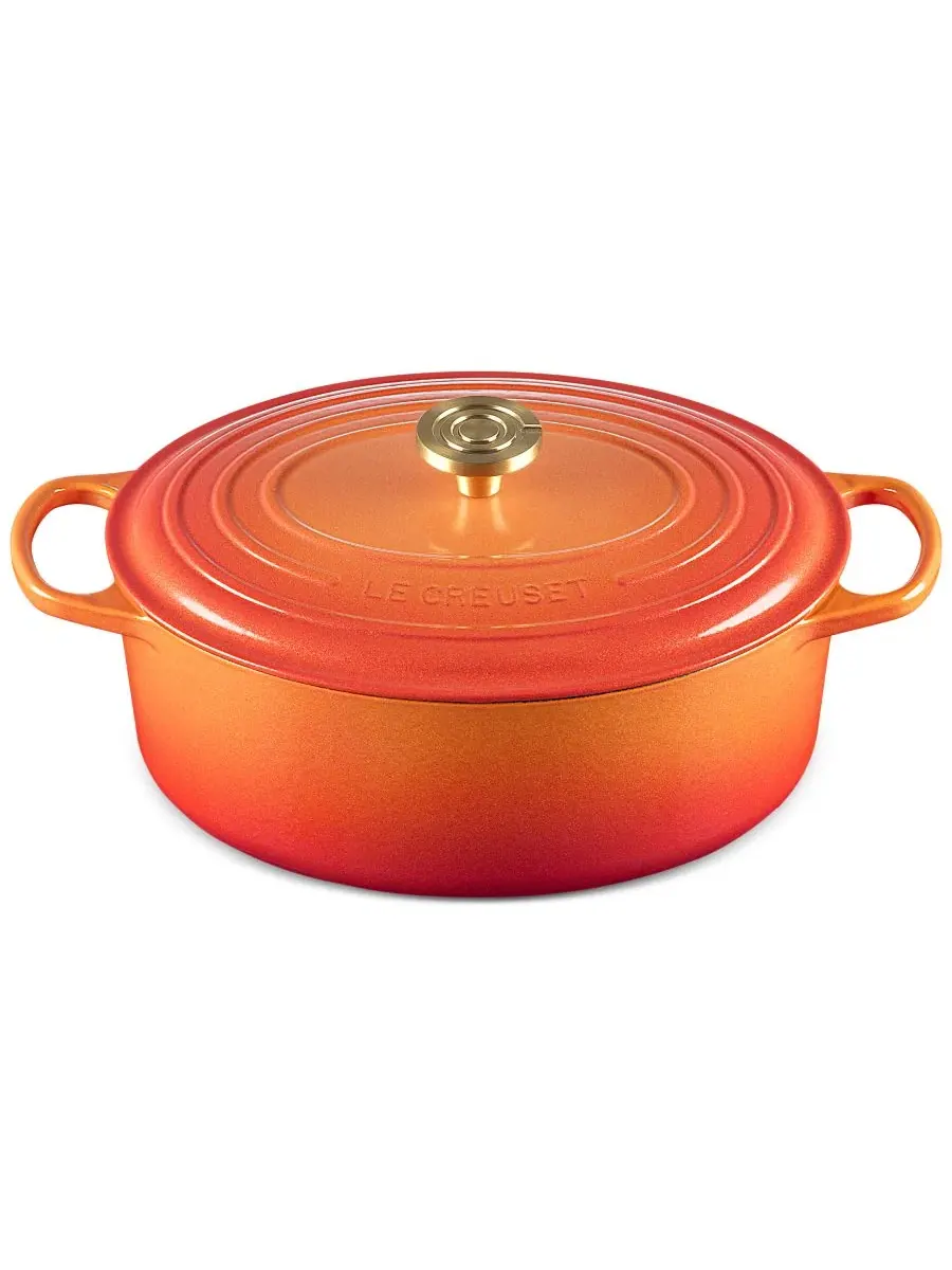 Кастрюля-утятница из эмалированного чугуна Flamme Dorée 6,75 л Le Creuset, Flamme Dor — изображение 2 из 3