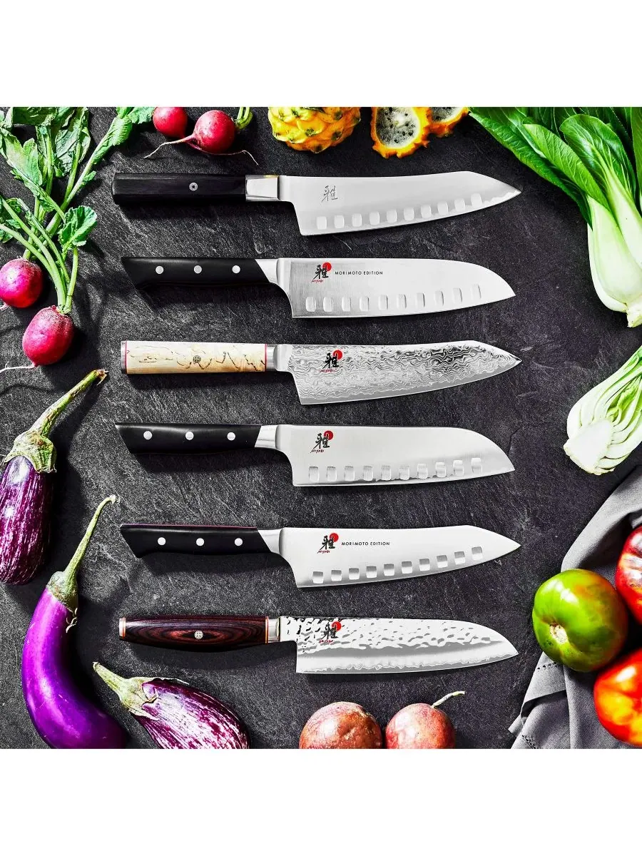 Нож Santoku Birchwood SG2 18 см с качающейся рукояткой Miyabi, Birchwood — изображение 3 из 3