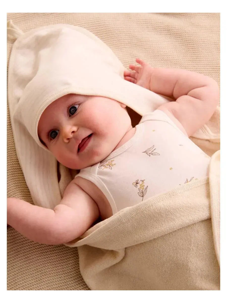Полотенце с капюшоном для мальчика и девочки Purebaby — изображение 3 из 3