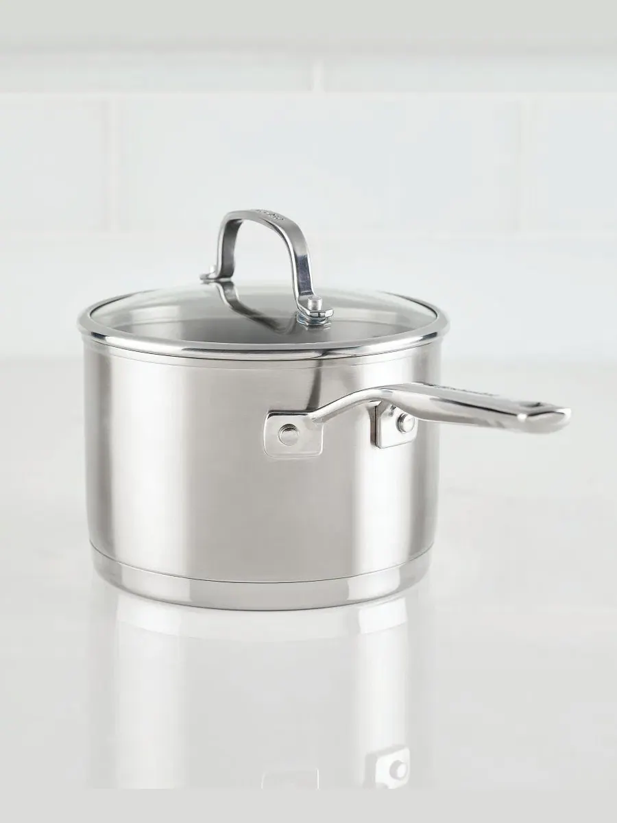 Кастрюля 2,8 л из нержавеющей стали с крышкой KitchenAid, Brushed Stainless Steel — изображение 9 из 9