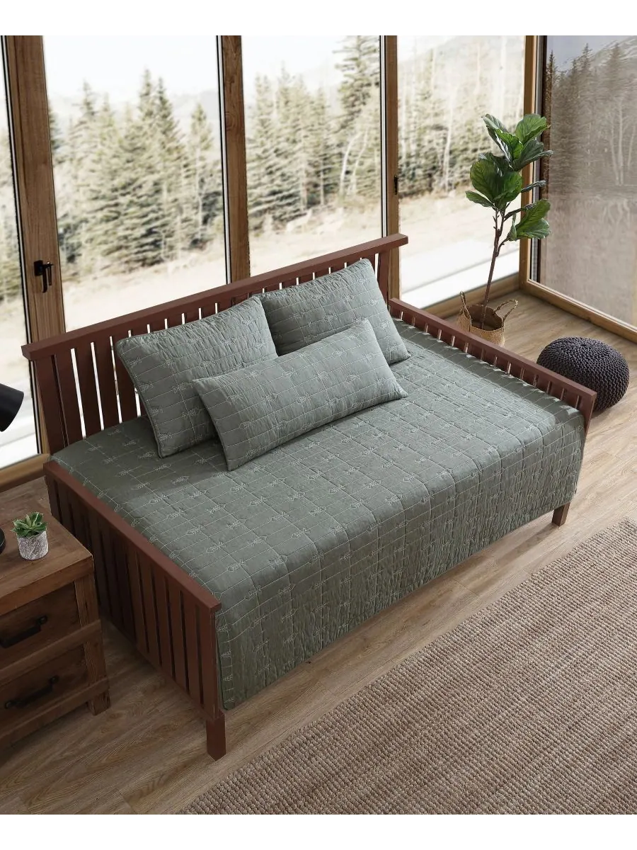 Комплект постельного белья Troutdale Solid из 4 предметов, для дивана-кровати Eddie Bauer, цвет — изображение 3 из 6
