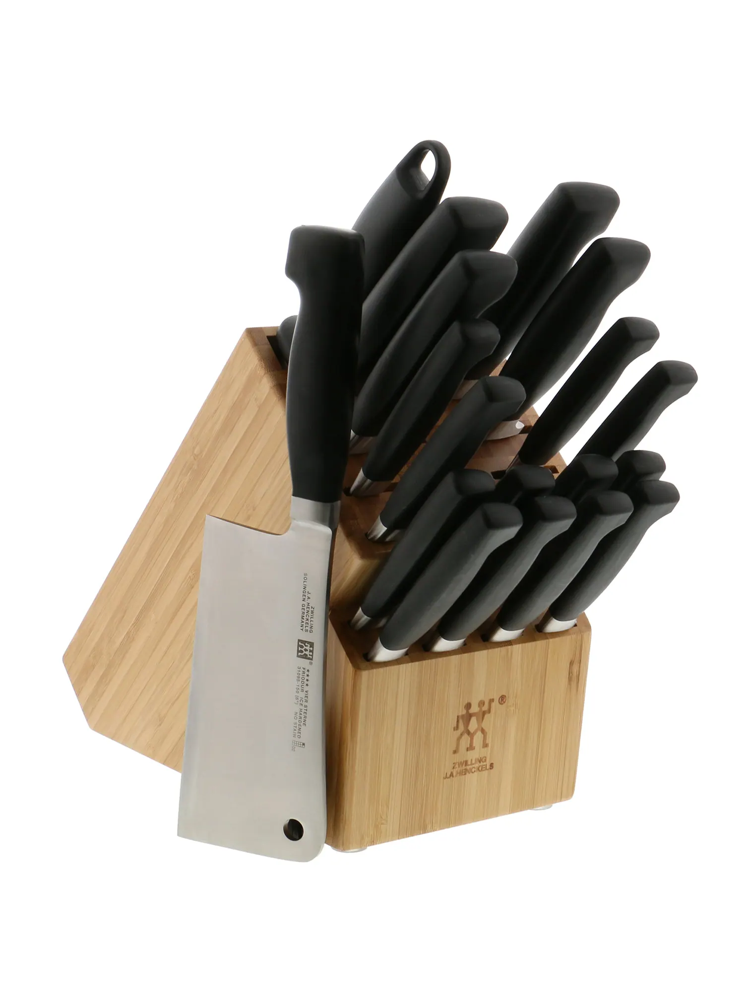 Набор кухонных ножей в блоке Zwilling Four Star, 20 предметов, коричневый/бамбук — изображение 5 из 5