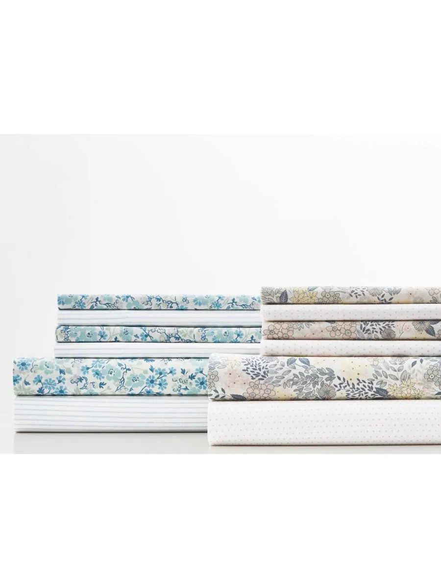 Laura Ashley Комплект постельного белья Jaynie в полоску, 6 предметов, размер King — изображение 2 из 3