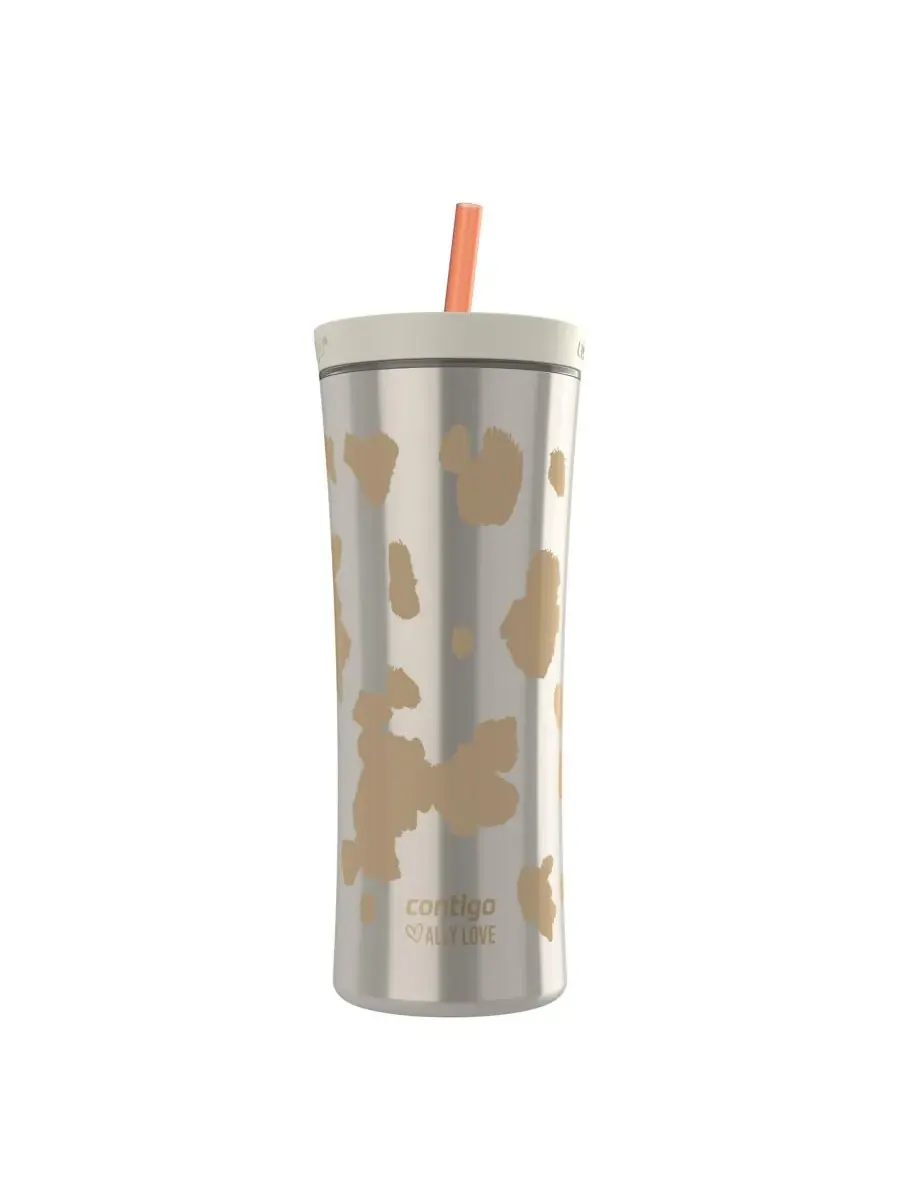 Стакан для коктейля Ally Love Streeterville Shake Go, 0,6 л Contigo, Oatmilk Cowprint — без цвета