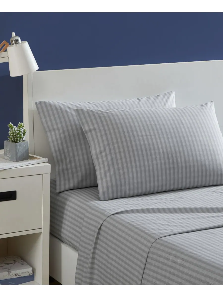 Комплект постельного белья Michael Plaid из хлопкового перкаля, 3 предмета, размер Twin XL Nautica — изображение 2 из 8