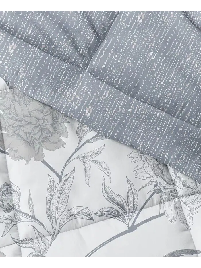 Комплект двусторонних одеял Home Collection Premium Molly Botanicals, полный/королевский размер — изображение 4 из 8
