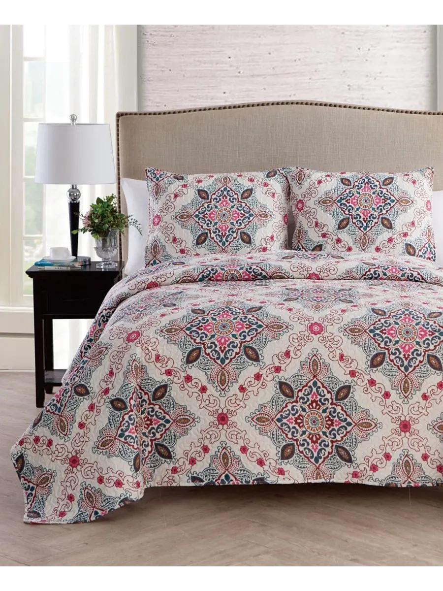 Комплект стеганого одеяла Wyndham Medallion VCNY Home