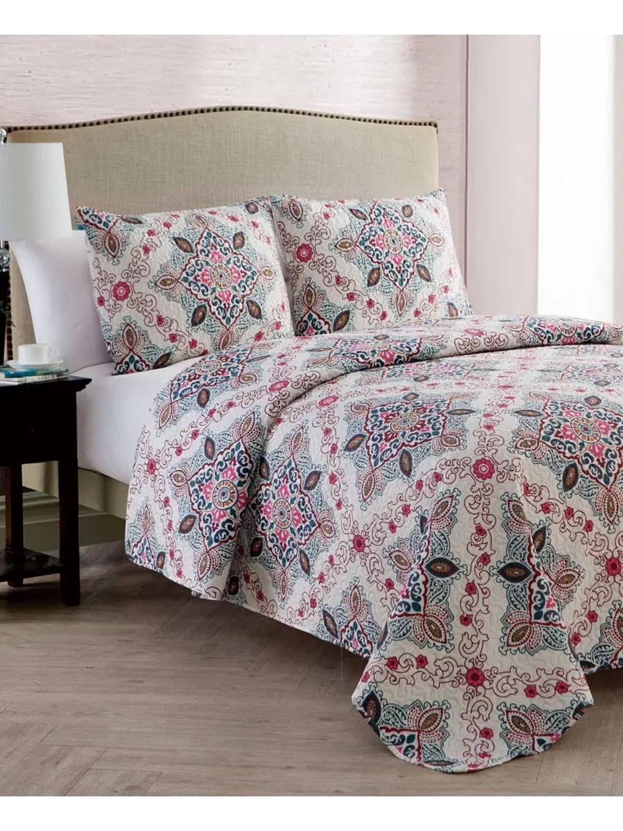 Комплект стеганого одеяла Wyndham Medallion VCNY Home — изображение 2 из 3