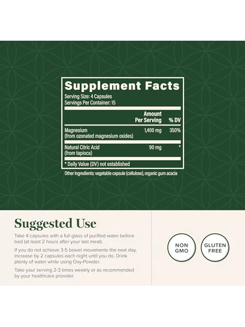 Global Healing Oxy-Powder Очистка кишечника 60 капсул — 3
