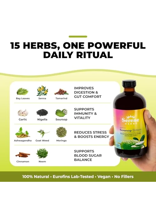 Serene Herbs Soursop Bitters — травяной тоник для очищения организма — 2