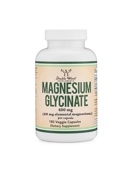 Double Wood Magnesium Glycinate 400 мг, 180 капсул