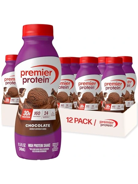 Premier Protein протеиновый коктейль со вкусом шоколада, 30 г белка, 12 шт.
