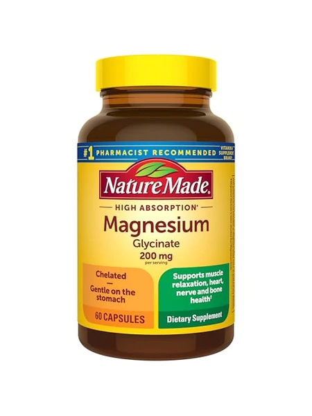 Nature Made Magnesium Glycinate — магний глицинат 200 мг