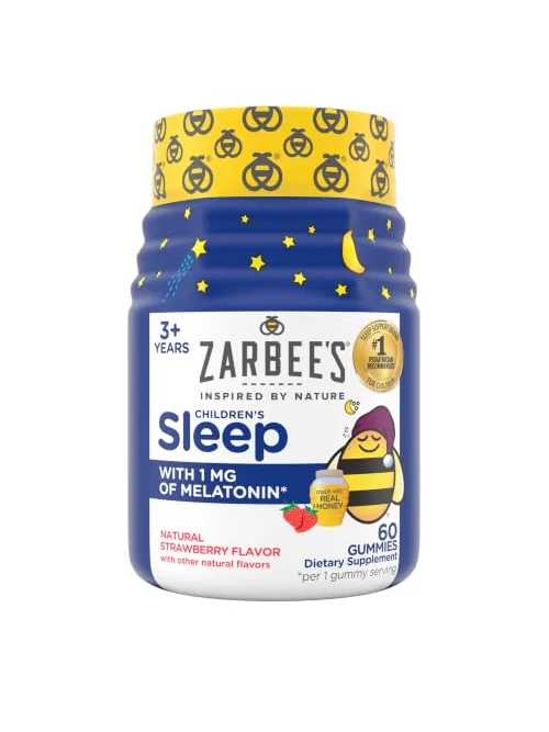 Zarbee's Kids Sleep — мармеладки с мелатонином 1 мг, клубника — 1