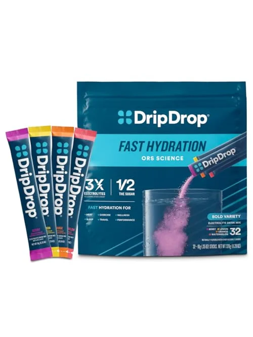 DripDrop электролитный напиток, ассорти вкусов, 32 стика — 1