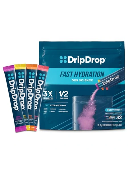 DripDrop электролитный напиток, ассорти вкусов, 32 стика