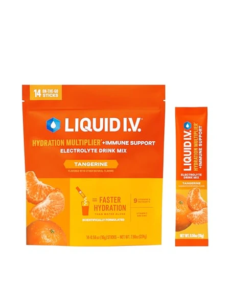Liquid I.V. Hydration Multiplier + Immune Support — электролитный напиток, мандарин, 14 порций