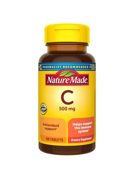 Витамин C Nature Made 500 мг, 100 таблеток