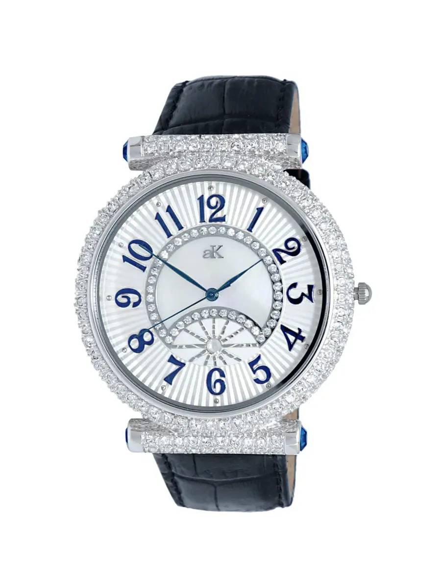 Часы унисекс Adee Kaye Florence Quartz с черным циферблатом AKJ8685
