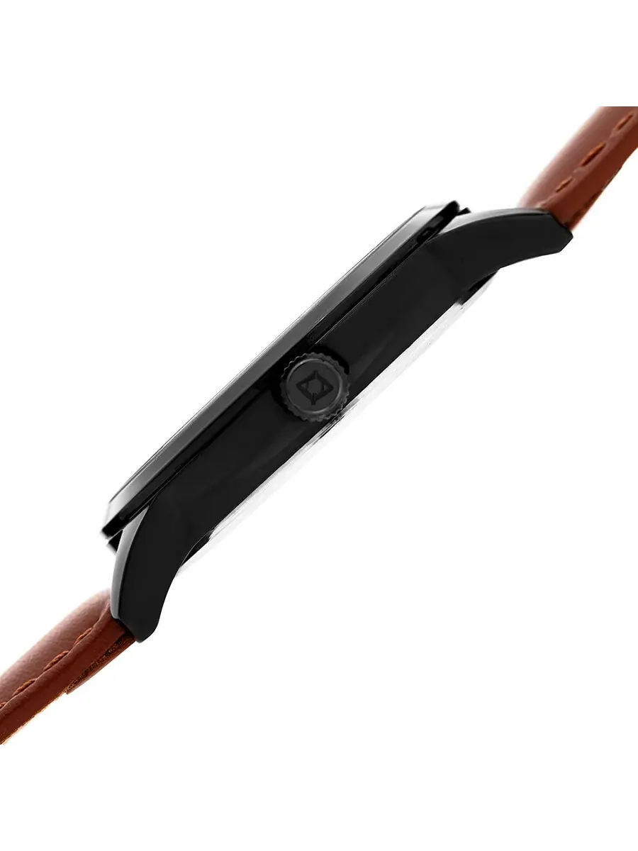 Мужские часы Akribos XXIV Trek Quartz с коричневым циферблатом P50160 — изображение 4 из 4, оттенок черный