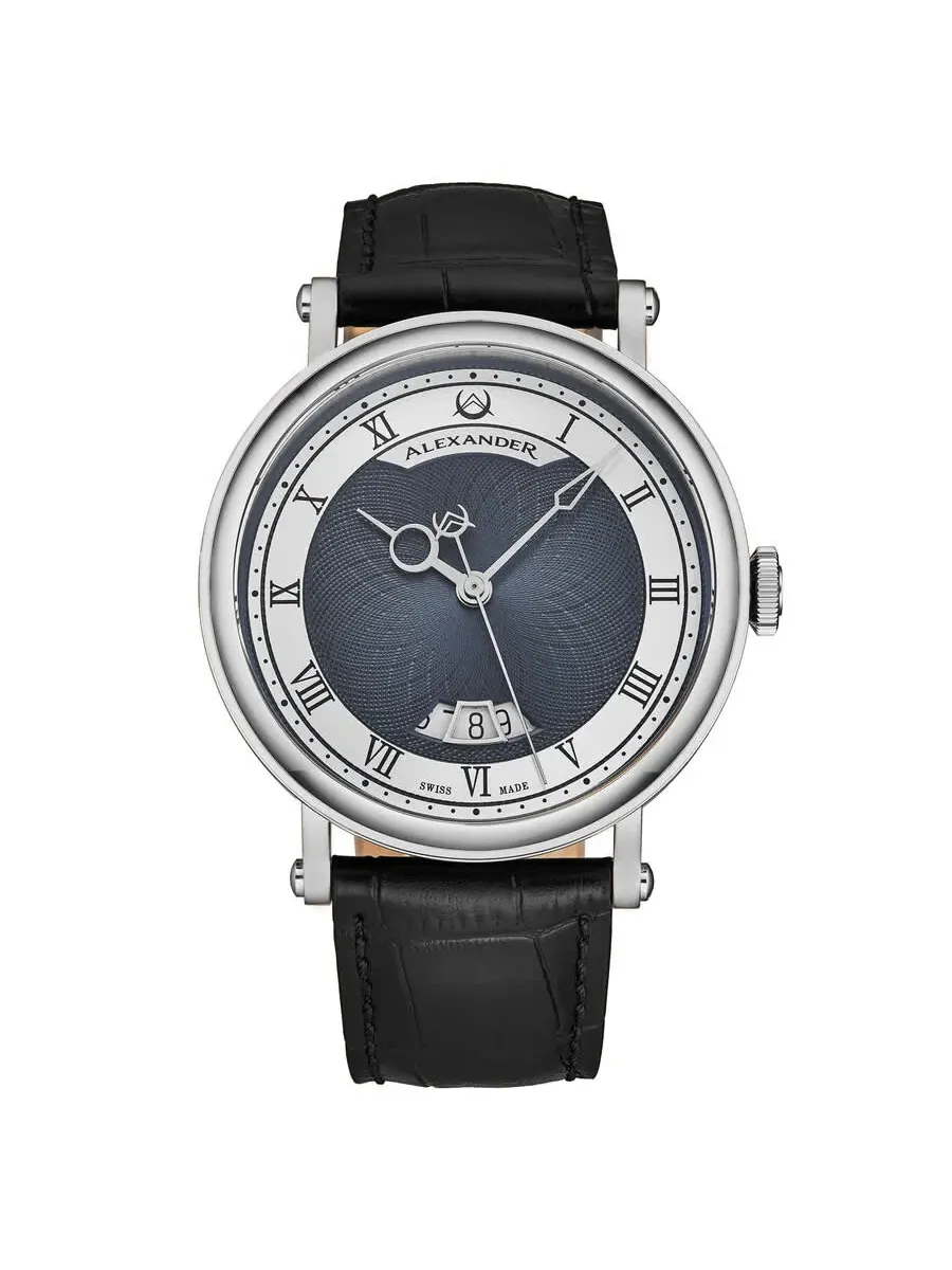 Мужские часы Alexander Alexander 2 с автоматическим синим циферблатом A153-04