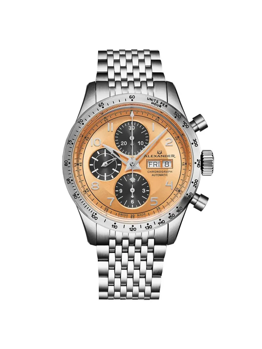 Мужские часы Alexander Alexander 2 Chronograph Automatic A450-LE — серебристый